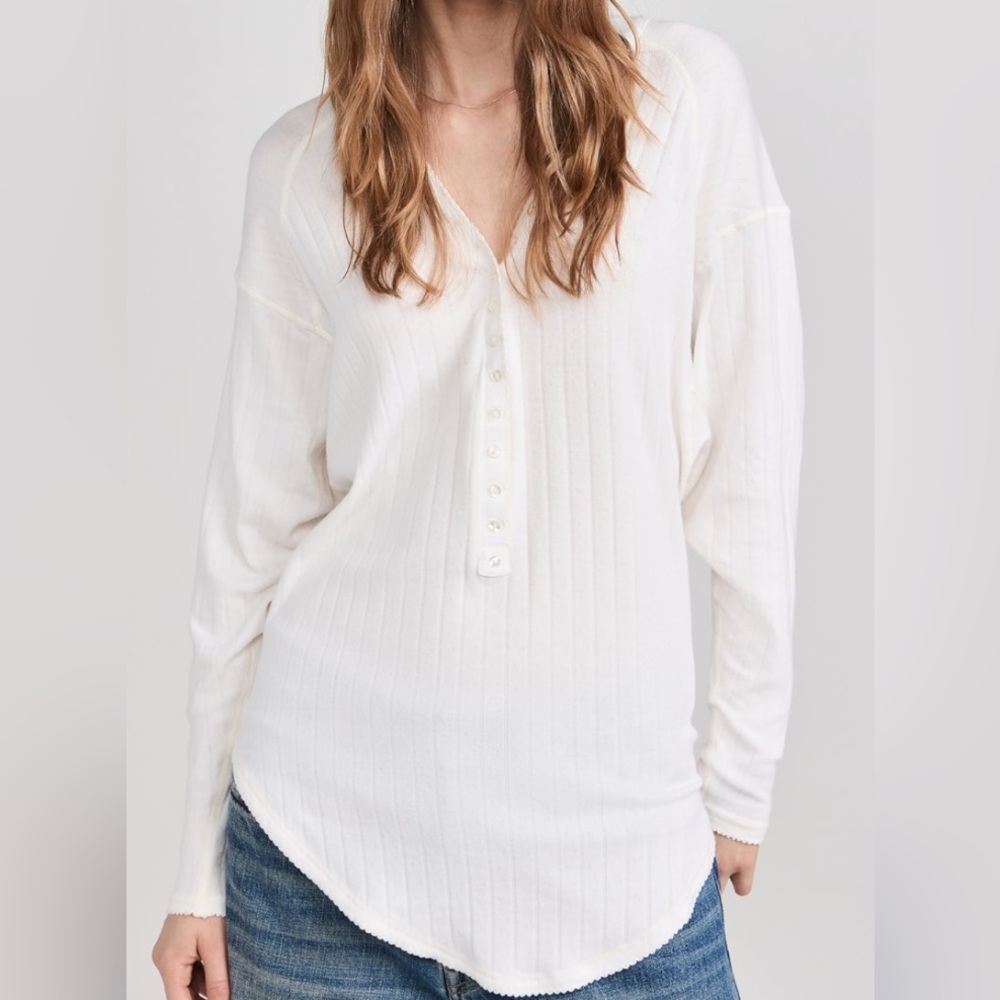 Free People NWT Coffee Chat pullover Small